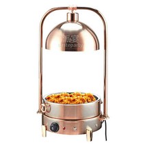 굽접시 식당 차핑 디쉬 뷔페 스테인리스 램프 워머, 스테인리스 37cm