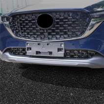 자동차 앞 범퍼 그릴 몰딩 커버 Mazda CX5 + 하단 중간 그물 장식 B, 01 black