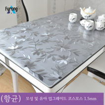식탁 매트 테이블보 방수 방열 오일 워시드 투명 테이블보, 70*70cm, (항균) 모성 및 유아 업그레이드 코스모스 1.5mm