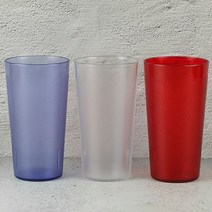 PC 물컵 200DC 570ml 음료수컵 플라스틱컵 업소용, 빨강, 1개