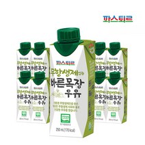 살구나무몰 파스퇴르 멸균우유 무항생제 바른목장 250ml 18개
