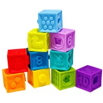 말랑말랑 소프트 베이비블럭 엄마랑 키즈 고무블록 예쁜색감 감각발달 토이