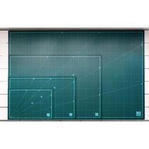 미끄럼방지 고무판 녹색고무데스크매트A4 엠보싱 고무깔판