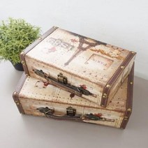 빈티지 트렁크 가방 2P 에펠탑 스몰