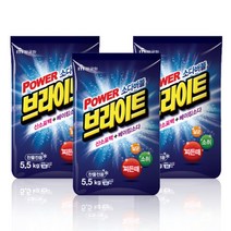 브라이트 세탁세제 5.5Kg 3개/가루세제, 브라이트 세탁세제 5.5Kg 3개/가