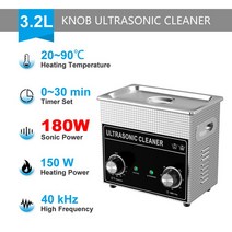 초음파 연료 노즐 클리너 3L 180W 온수 청소 목욕 오일 스파크 플러그 소형 인젝터 탄소 제거, CJ-020-Plus_EU