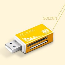메모리 스틱 프로 듀오 마이크로 SDt플래시M2MS SD 어댑터에 대 한 1 카드 판독기 플래시 USB 판독기에 상위 다채로운 4, gold