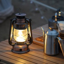 감성캠핑 호롱불 LED랜턴 캠핑랜턴 대형, 블랙