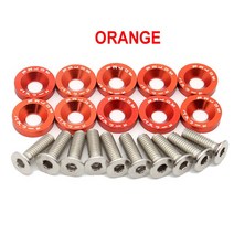 전기 스쿠터 패스너 나사 핸들 바 나사 와셔 Dualtron 1 2 3 Thunder Eagel Ultra Zero 9 부품 10 개, [10] Orange