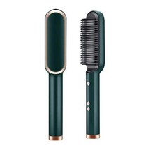 헤어스타일러 자동고데기 뿌리고데기2022 새로운 1000W 헤어 컬러 브러시 스트레이트 너 빗 드라이어 전기, 04 Green_01 미국