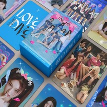 Kpop IVE-여름 러브 다이브 일레븐 LIZ Lomo 카드 인쇄 포토카드 엽서 패션 팬 선물 54 개/세트, [04] 4