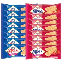 해태 웨하스 크림 50g x 8 웨하스 딸기 50g x 8, 1세트