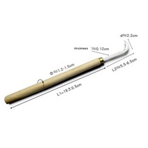 우드카빙세트 목공 나무조각칼 초승달 도구 deburring trim hook knife clear seam 초승달 모양의 목수 애호가 도구 1pcs, 1개