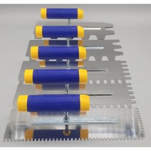 오케이타일공구 압착고데 본드고대 흙손 압착고대 갈갈이, 길이 300mm 홈깊이 23mm, 1개