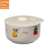 Living 도자기 반찬통 1개 340ml 냉장고 뚜껑 보관용기 밑반찬용 소형 찬통, 대표상품, [ 1개 ]