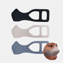 숨쉬기 편한 3D 항균 코 마스크 / 귀편한 비말차단 마스크 빨아쓰는 다회용 구리 원사 스파클론 원단 / 프리 사이즈 취식용, 그레이, 1개