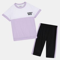 [유솔]논현점//초등 여아 주니어 기능성 폴리 반팔 티셔츠 팬츠 세트! 쿨하게 입자!!폴리 루즈핏 쿨 세트 ULRT22551