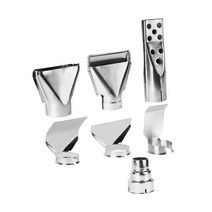 히팅건 7pcs 핫 유니버설 히트 건 저항 노즐 산업용 핫 에어 건 바람 입 대구경 35mm 플랫 헤드 nozz 핫 에어 건, 7개