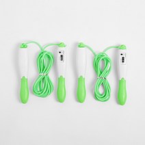 온가족 스마트 자동 카운트 줄넘기 어린이 성인 다이어트 길이조절 2개 세트