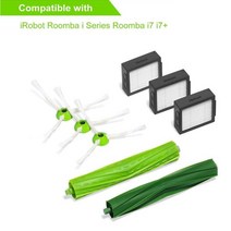 [호환제품] 액세서리 brush roll side brush hepa filter for irobot roomba i7 e5 e6 i 시리즈 로봇 진공 청소기 교체 예비 부품, 8 개 많은