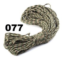 파라코드 야외 캠핑 등반 550 paracord 81632m 낙하산 코드 끈 iii 7 스트랜드 코어 혼합 색상, e040016, 100피트