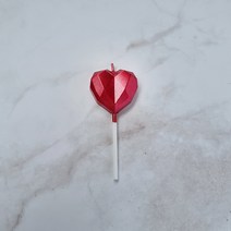 스윗앤스윗. 개별포장 세련된 다이아 하트초 (레드) 이벤트용 생일초