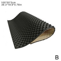 흡음패널 자동차 보닛 방음 후드 단열 매트 20mm 내열 웨이브 폼 패널 사운드 흡수 가정용 S W6x7, [02] 100x50x2cm