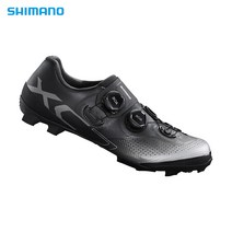 신형 시마노 SH - XC 702 와이드 MTB 클릿 슈즈 블랙 레드 화이트, 43.5