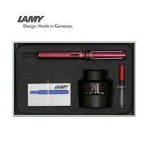 [라미] (무료각인) 알스타 만년필 기프트세트(색상선택), 상세 설명 참조, 색상:흑연(그라파이트) / 펜촉:F-기본촉 / 30ml잉크색상:레드 / 잉크카트리지색상:블랙