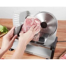 육절기 업소용 후지 탁상용 고기 슬라이서 절단기, 블랙 115mm 두께 조절