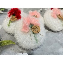 곰손뜨개 카네이션수세미, 케이스포장