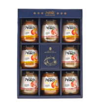 조이웰 황도 병조림 4p + 백도 4p + 쇼핑백, 19세트