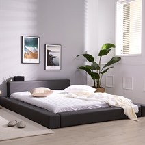 버드 저상형침대 오픈 일반형 퀸(Q) 본넬매트포함, 초코