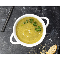 레트로 귀달이 스프볼 4개세트 Soup Crocks with Handles Ceramic Make, 스프볼4개+스프스푼4개, 네이비