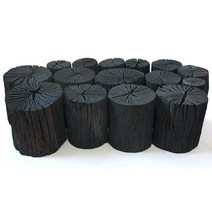 국내산 참숯 원형흑탄 7kg12cm 공기정화/탈취/자연가습
