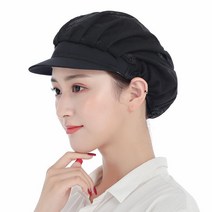 식품공장 주방 식당 위생 조리모자 3p, 블랙