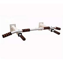 벽걸이철봉 턱걸이 타공 벽고정풀업바 부착 실내 문틀, 블랙 보통