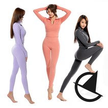 그리니치_필라테스복 반집업 크롭 요가티셔츠 & 레깅스 cp609_2