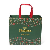 해피 크리스마스 쇼핑백(30x27cm) (그린), 본상품