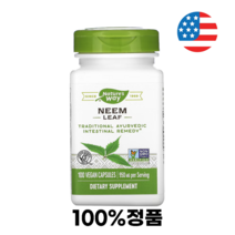 네이처스웨이 님 잎 NEEM LEAF 475mg 100베지캡슐, 1개, 기본