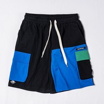 남자카고반바지 고프코어룩 숏 건빵바지 스티치 컬러 크로프트 팬츠 C08