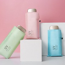 [KN115] 플랫미니우양산 미니우산 미니양산 휴대용우산 우산 양산 우양산 양우산 자동우산, 색상, 블루