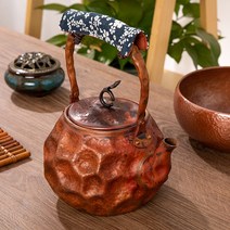 고급 동주전자 황동 양은 구리 무쇠 주전자 70, 수제 망치 패턴