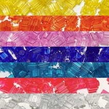 와컴 크런치 슬라임 재료 비즈 공예 9종 투명디폼 (100ml), 투명