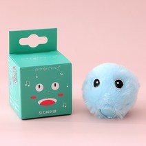 펫스윗홈 고양이 공 장난감공 혼자노는 장난감 분리불안 장난감 소리나는 캣닢공, 파랑(개구리)