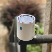 블루보틀 트래블 캠핑컵 트래킹 머그컵 캠프컵 머그잔 뚜껑세트, 화이트