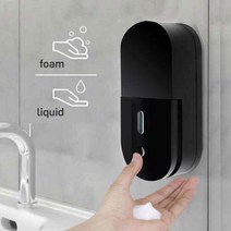 [거품형 물비누형 택1] 핸드워시 디스팬서 벽걸이디자인, 화이트