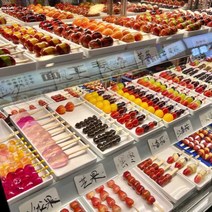 탕후루 가게 디피 접시 용기 다양한 사이즈 과일 설탕, 대형 트레이 35x25cm (10개입)