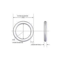 고무오링 CS 2.5mm FKM O 링 불소 고무 오일 씰 와셔 개스킷 O-링 씰링, OD 48mm (30Pcs)_2.5mm