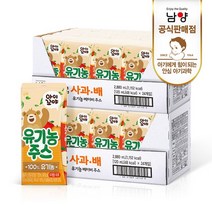 남양유업 남양 아이꼬야 유기농 베이비주스 사과배 120mlx48팩, 48개, 상품명/유기농베이비주스 사과배 120mlx48팩